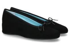 Clearance Ballerina ZOOZI CAMOSCIO NERO Damen Ballerinas