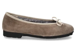 Clearance Ballerina gefüttert BRUNILDE CAMOSCIO CANE Damen Ballerinas | Warmfutter