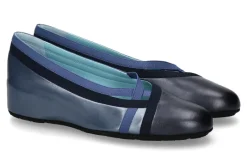 Discount Keilballerina ALENA TAFFETTAS- blau Damen Ballerinas