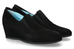 Discount Keilslipper TEONILLA CAMOSCIO NERO (37½) Damen Slipper | Keilschuhe