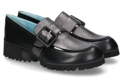 Discount Loafer MAPLE WASH- black/ grey Damen Slipper