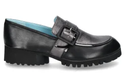 Discount Loafer MAPLE WASH- black/ grey Damen Slipper