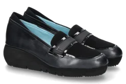 Discount Plateau- Slipper TABEA NAPPA CAMOSCIO- schwarz Damen Slipper | Plateauschuhe