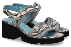 Clearance Sandale BADIA PITONE PRINT Damen Sandalen | Plateauschuhe