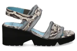 Clearance Sandale BADIA PITONE PRINT Damen Sandalen | Plateauschuhe