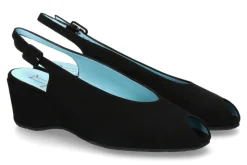 New Sandale CHARMING CAMOSCIO NERO Damen Sandalen