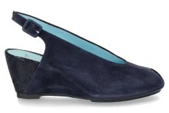 Outlet Sandale CLAYTON CAMOSCIO DARK BLUE (38½) Damen Sandalen | Keilschuhe