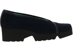 Best Slipper DORCAS NAPPA NERO SETA BLU (39½) Damen Slipper | Keilschuhe