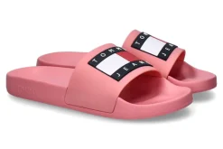 Sale Tommy Jeans by Damen- Pantolette FLAG POOL SLIDE  tickled pink Damen Pantoletten