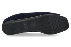 Outlet Peeptoe CAMOSCIO NERO BLU Damen Sandalen | Peeptoes