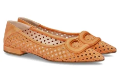 Best Ballerina CAMOSCIO ORANGE 9235 Damen Ballerinas