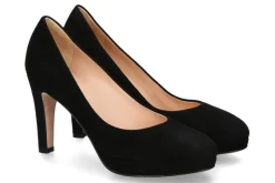 Discount Plateaupumps CAMOSCIO NERO- schwarz Damen Pumps | Plateauschuhe