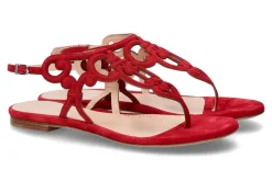 Discount Sandale VELOUR ROSSO Damen Sandalen