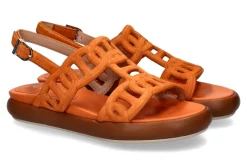 Outlet Sandale VELOURS MOUSSE CUOIO Damen Sandalen