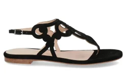 Discount Sandale VELOURS NERO (36½) Damen Sandalen
