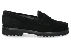 Best Slipper gefüttert VELOUR NERO Damen Slipper | Mokassin