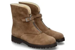 Best Stiefelette gefüttert CAMOSCIO AGNELLO BEIGE Damen Stiefel | Stiefeletten