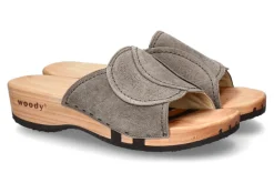 Best Holzpantolette VANESSA VELOUR SAND Damen Pantoletten | Hausschuhe